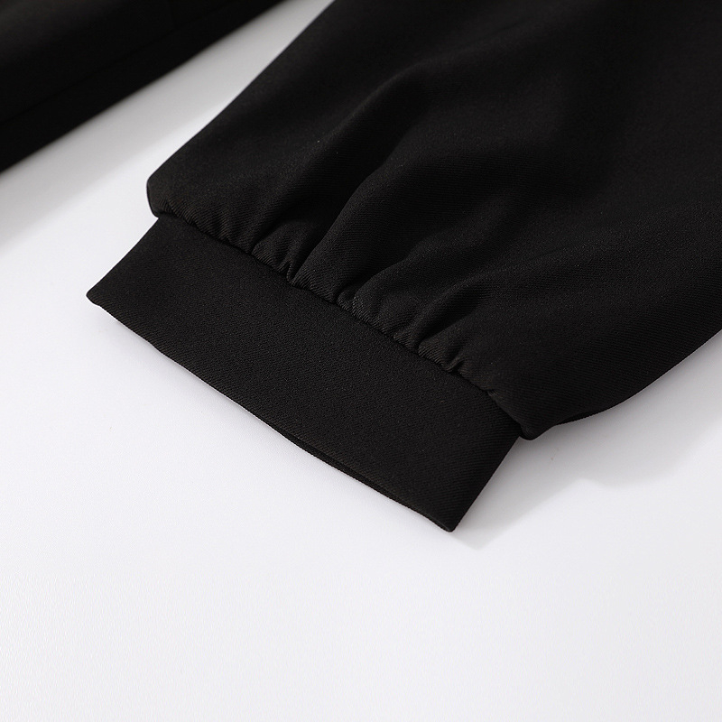 Женско палто в корейски стил, средна дължина, двойно закопчаване, полиестерна материя