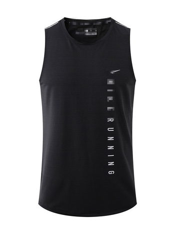 Pánska sieťovaná športová vesta, voľný strih, okrúhly výstrih, priedušná sieťovina, rýchloschnúca látka Nylon crystal silk, 85% nylon