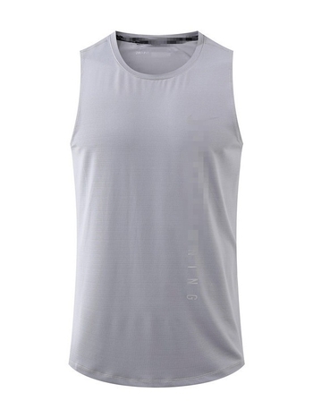 Pánska sieťovaná športová vesta, voľný strih, okrúhly výstrih, priedušná sieťovina, rýchloschnúca látka Nylon crystal silk, 85% nylon