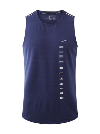 Pánska sieťovaná športová vesta, voľný strih, okrúhly výstrih, priedušná sieťovina, rýchloschnúca látka Nylon crystal silk, 85% nylon