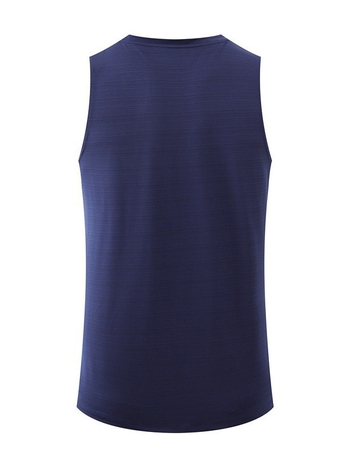 Pánska sieťovaná športová vesta, voľný strih, okrúhly výstrih, priedušná sieťovina, rýchloschnúca látka Nylon crystal silk, 85% nylon