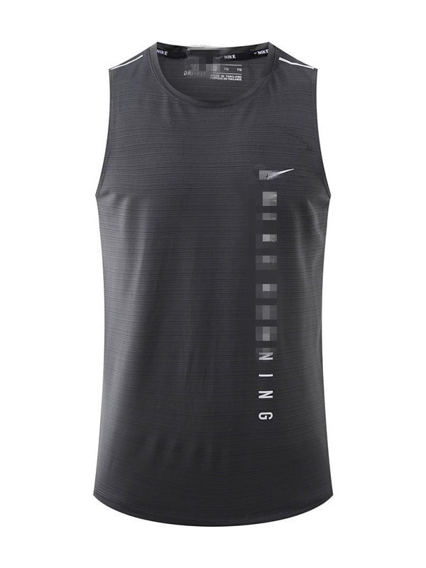 Pánska sieťovaná športová vesta, voľný strih, okrúhly výstrih, priedušná sieťovina, rýchloschnúca látka Nylon crystal silk, 85% nylon