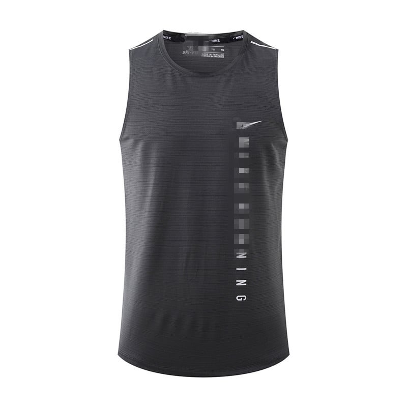 Pánska sieťovaná športová vesta, voľný strih, okrúhly výstrih, priedušná sieťovina, rýchloschnúca látka Nylon crystal silk, 85% nylon