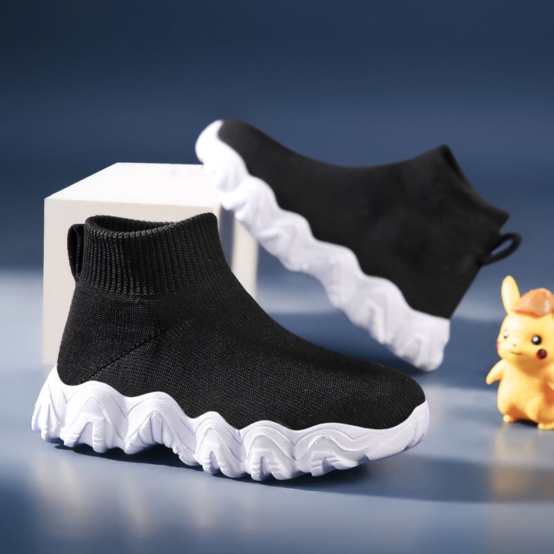 Dječje visokobokovne tenisice na slip-on, mrežasti gornji dio, gumena potplat, unisex, jesen