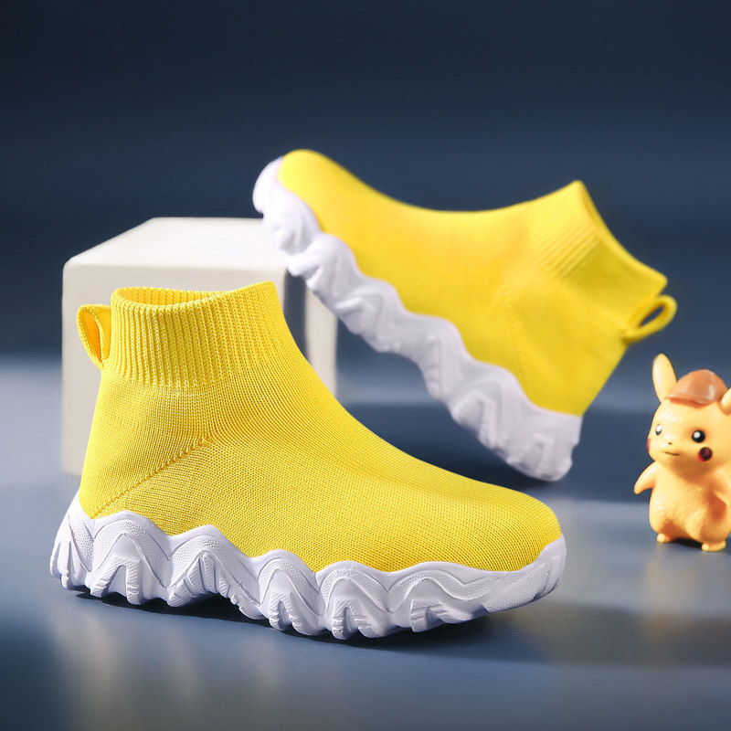 Dječje visokobokovne tenisice na slip-on, mrežasti gornji dio, gumena potplat, unisex, jesen
