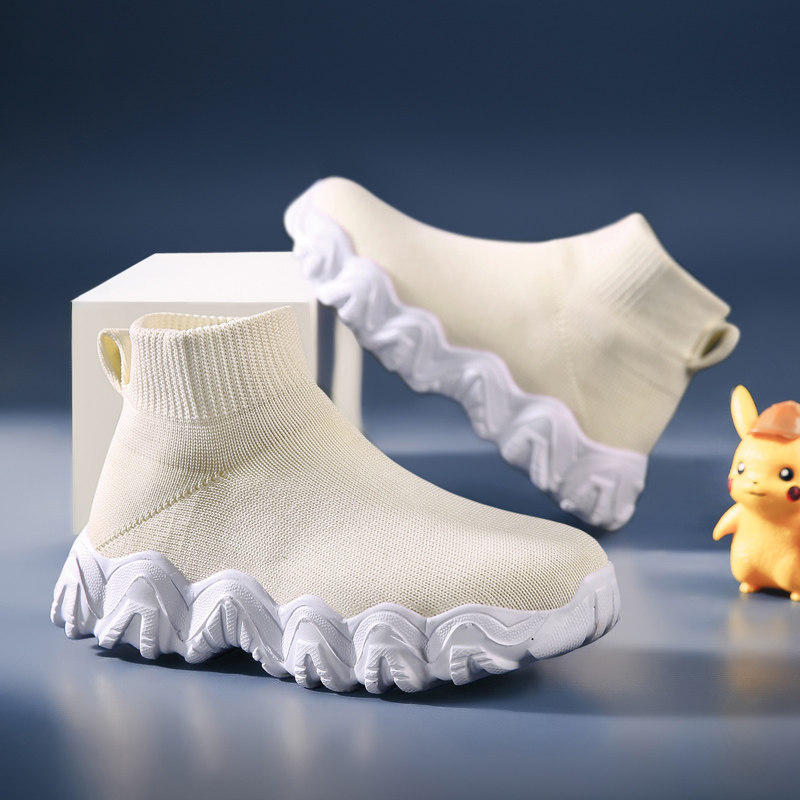 Dječje visokobokovne tenisice na slip-on, mrežasti gornji dio, gumena potplat, unisex, jesen