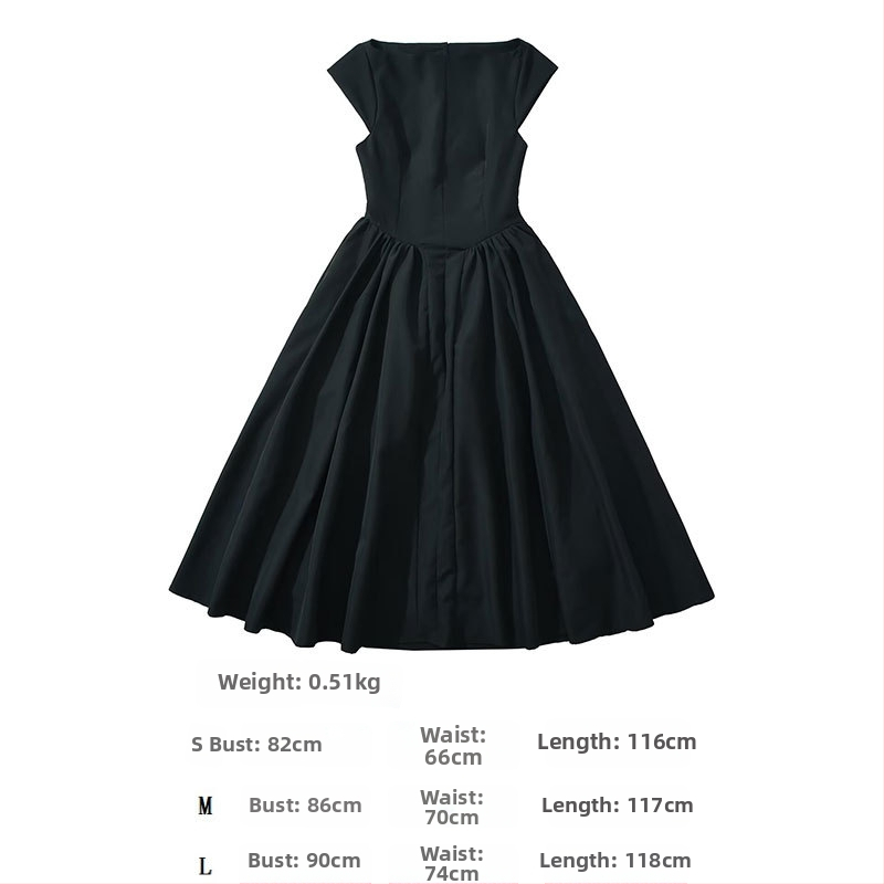 Rochie fără mâneci, plisată, midi, în croială A-line, fără spate