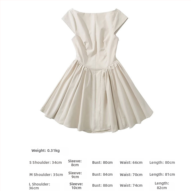 Rochie fără mâneci, plisată, midi, în croială A-line, fără spate