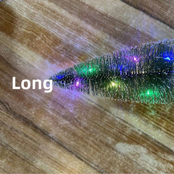 Mini božićno drvce za stolni ili prozor za izložbu, sa LED zvjezdicom na vrhu i osvijetljenim iglicama bora