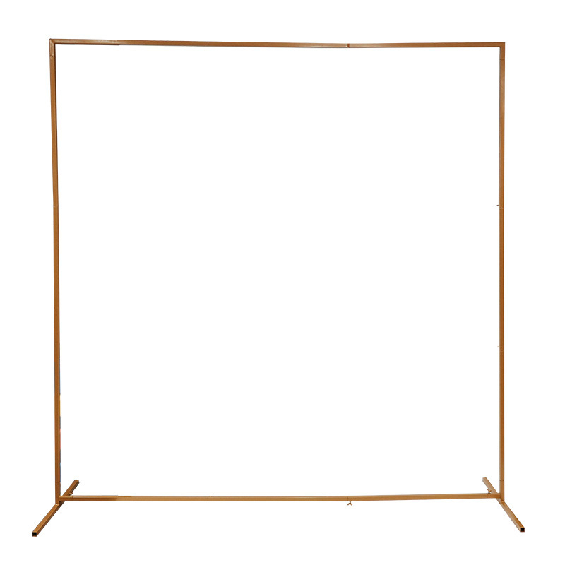 Železný štvorcový svadobný oblúk ako pozadie rekvizita na scénu, značka Two-tone Pansy, balená v taškách, určená pre svadobnú výzdobu.