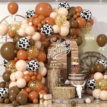 Latex στρογγυλό μπαλόνι – Θέμα αγελάδας για διακόσμηση πάρτυ γενεθλίων