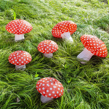 Papirnate lampion u gljivi oblik – papirnati lampion s oblikom gljive, dekoracija vrta i travnjaka, rekvizit za zabavu, vrtić dekoracija
