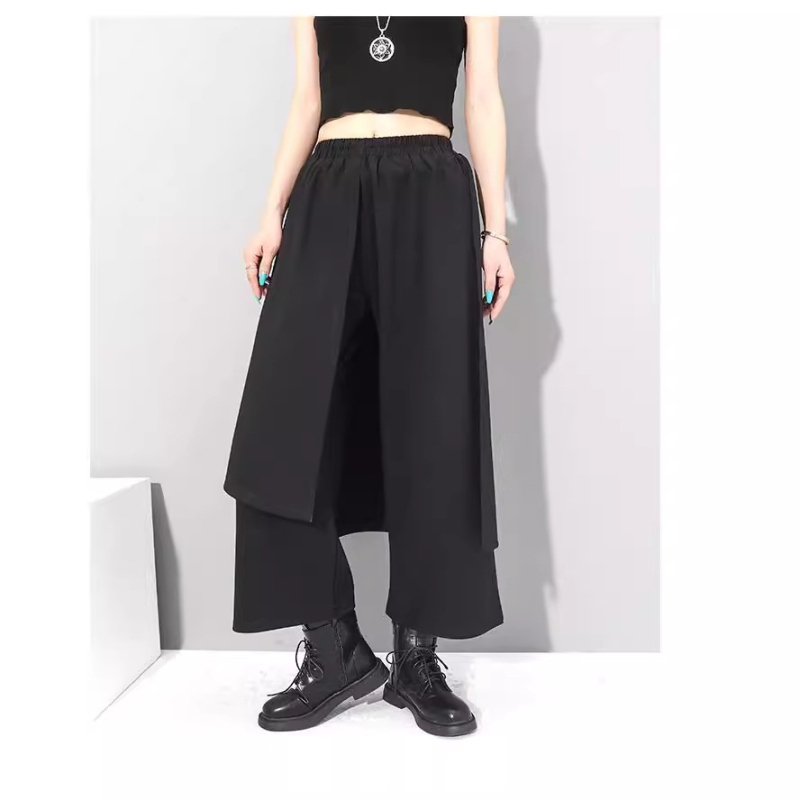 Дамски широки панталони от Spandex, свободен силует, талия средна, дължина до глезена, 30–50% съдържание на основния материал