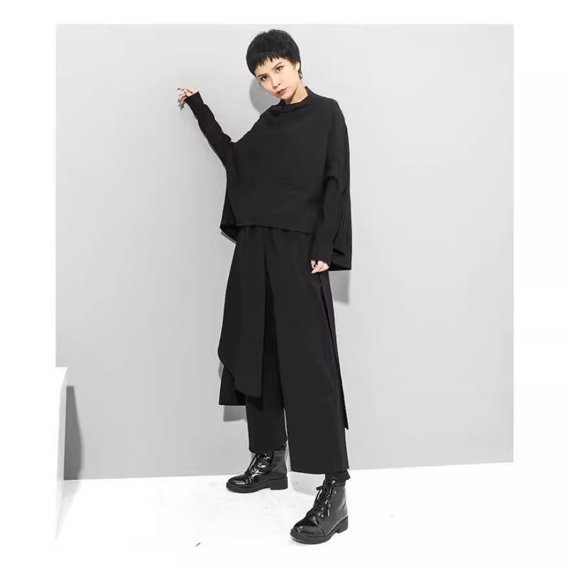 Дамски широки панталони от Spandex, свободен силует, талия средна, дължина до глезена, 30–50% съдържание на основния материал