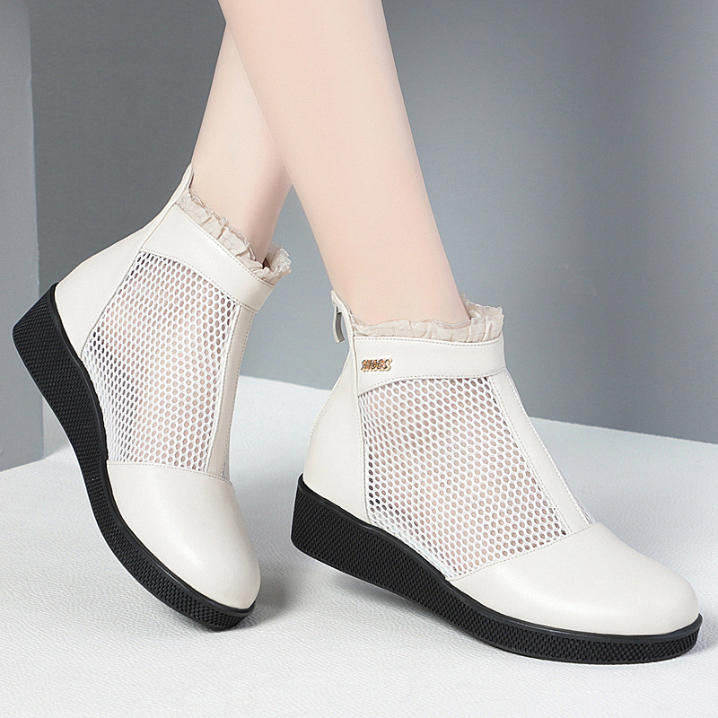 Moteriški Martin batai su vidutinio kulno, britų stilius, dviejų sluoksnių jautienos odos viršus, guma padas, užtrauktukas gale, pirštų forma žuvies burnos, kasdienis stilius