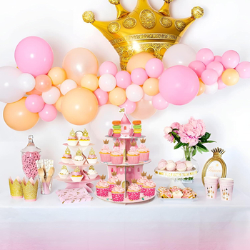 Papirnati stalak za cupcakes za rođendansku proslavu — moderan stil, rekvizita za uređenje prostora