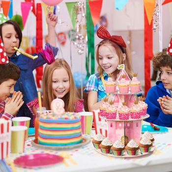 Papirnati stalak za cupcakes za rođendansku proslavu — moderan stil, rekvizita za uređenje prostora