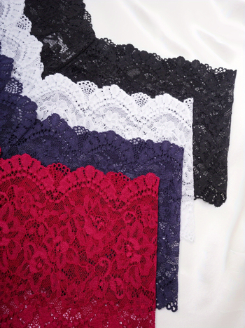 Dámske čipkové nohavičky, sada 4 kusy, s lemom scalloped, kód produktu Laz601099610346824