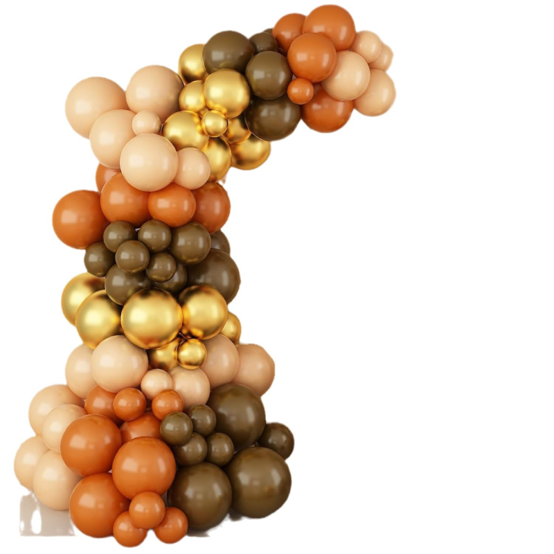 Σετ αψίδας μπαλονιών — 127 τεμάχια λατέξ στρογγυλά διακοσμητικά μπαλόνια με εκτυπωμένο λογότυπο για φόντο γενεθλίων και γάμου