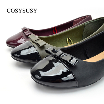 Masni díszítésű balerina cipő, PU felső rész, TPR talp, slip-on, alacsony nyílás