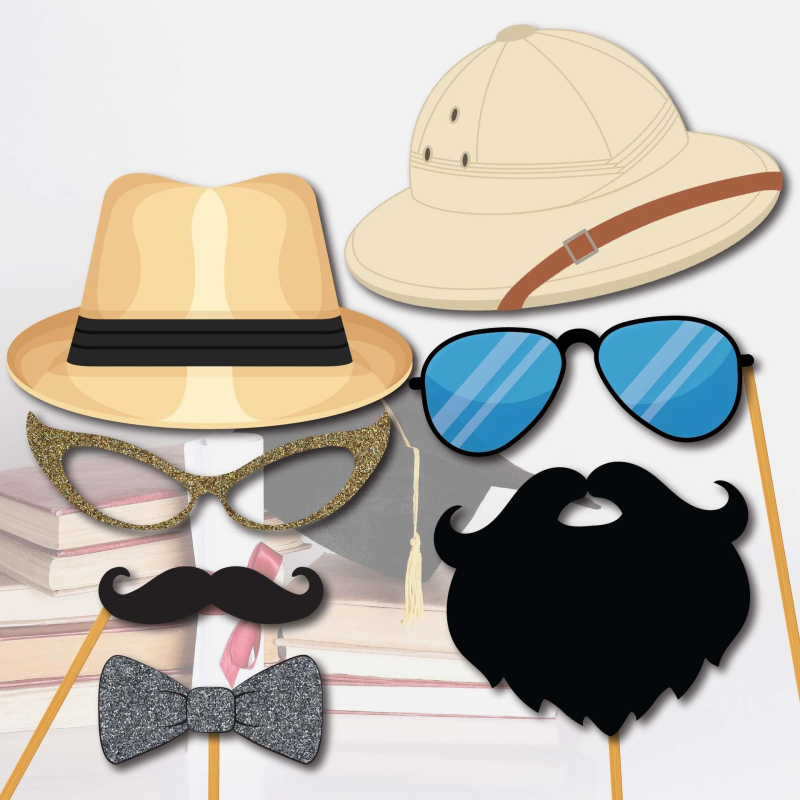 Paffo papierová brada na párty, tlačená verzia, 60 kusov