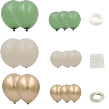 Σετ λατέξ μπαλόνια – στρογγυλά, χωρίς λογότυπο, σε ρετρό βιντάζ θέμα για διακοσμήσεις γενεθλίων και γάμων