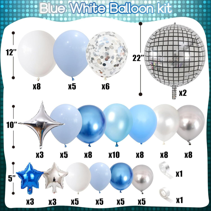 Latex dekorativni okrugli baloni, set za balonsku arku, 400 g, ispis logotipa Can