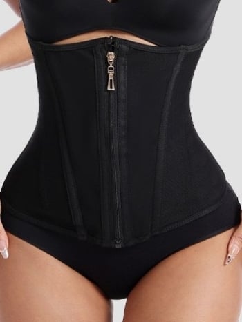 Pojas za struk sa zatvaračem za fitness i jogu – poliesterska tkanina, kontrola trbuha, oblikovanje tijela