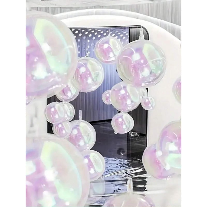 D7800 Novi 4D gradientni holografski folijski baloni, 12 stilova, set od 6 komada