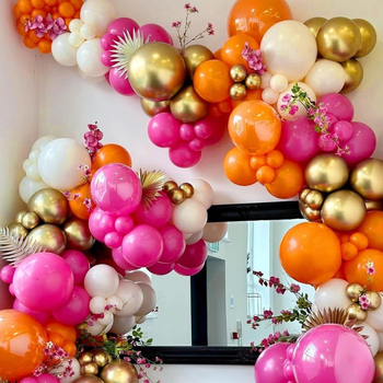 Σετ αψίδας γιρλαντών μπαλόνια λατέξ σε στρογγυλό σχήμα — χωρίς λογότυπο, χωρίς άδεια IP