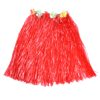 Prop so zelenou sukňou pre detské Halloween hawaii tanečné kostýmy (Xuankai, Plastic, Woven, Grass skirt, Makeup costume props)