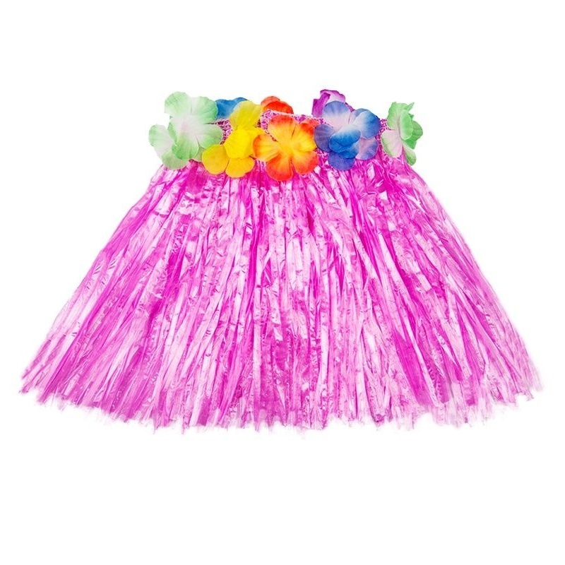 Prop so zelenou sukňou pre detské Halloween hawaii tanečné kostýmy (Xuankai, Plastic, Woven, Grass skirt, Makeup costume props)