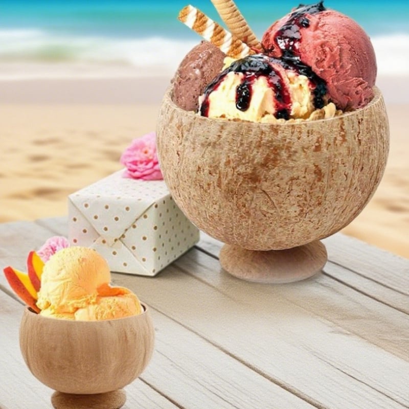 Beibe Cup Drevená nepravidelná misa, Ekologická, Jednovrstvá