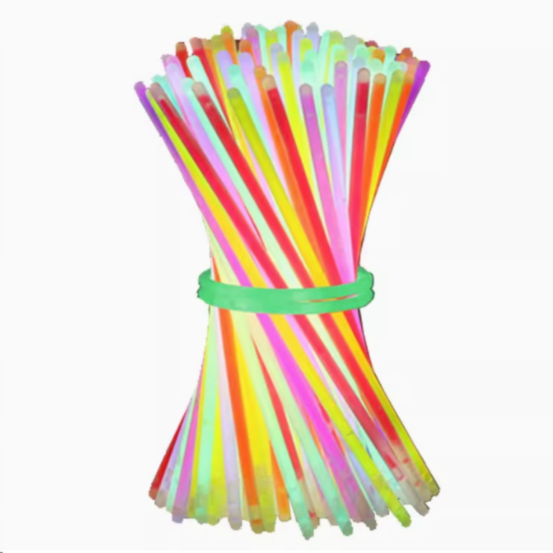 Detský svetelný náramok zo svietiacich tyčiniek – DIY hračka, plast, v darčekovom balení, značka Square Music, vhodný na večerné festivaly