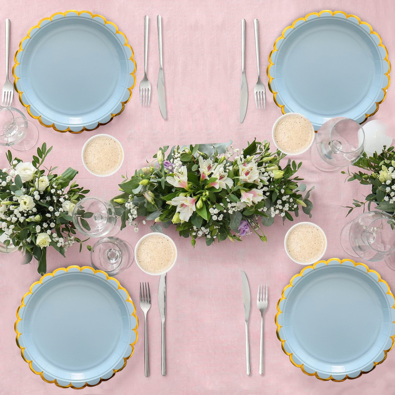 Set de veselă de petrecere din hârtie, de unică folosință: farfurii, șervete, paie și pahare; Material: hârtie; Stil: simplu și versatil; Potrivit pentru ziua de naștere; Accesorii pentru amenajarea spațiului evenimentului