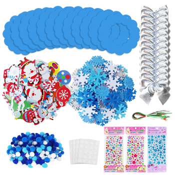 DIY set za zimske cvjetne kreacije s snježnim čovjekom – Materijal: filc; Stil: Božićni; Pogodno za Božić