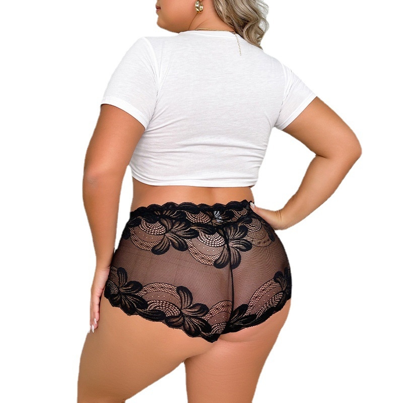 Dámske nohavičky s vysokým pásom z nylónu, priedušné; rozkrojový gusset z bavlny; vzory: jednobarevné a kvetinové; hlavný materiál 90–95% nylon; rozkrokový podšívka 95–100% bavlna