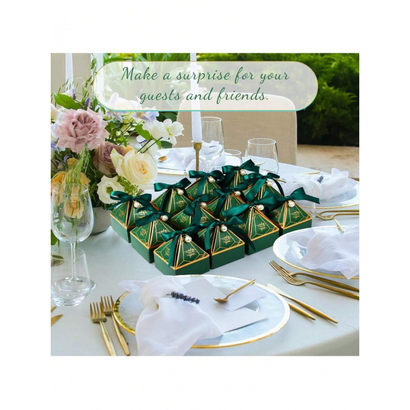 Bambusový darčekový box set so stuhou s perlou, darčekové balenie, kód produktu sh36023703, exkluzívny cezhraničný export