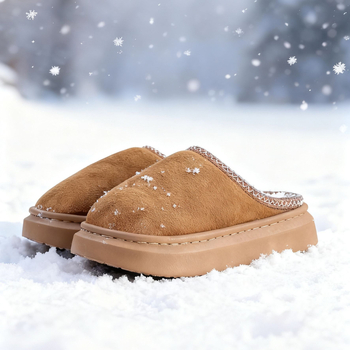 Zimske dječje pamučne papuče s debelom potplatom, casual stil, za uzrast 4-12 godina