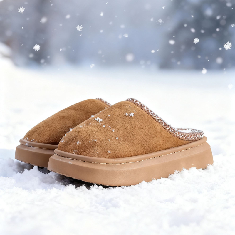 Zimske dječje pamučne papuče s debelom potplatom, casual stil, za uzrast 4-12 godina