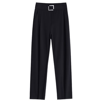 Női harém nadrág magas derékkal, keskeny szabású, nejlon-viszkóz keverék, elasztikus derék, mindennapi nadrág