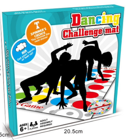 Διαδραστικό χαλάκι χορού για πάρτι παιχνιδιών, ομαδικό οικογενειακό παιχνίδι, PE υλικό, ηλικίες 4–35