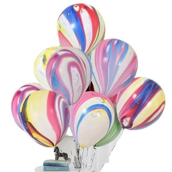 Λάτεξ διακοσμητικά μπαλόνια, στρογυλό σχήμα, μαρμάρινο σχέδιο, χωρίς λογότυπο