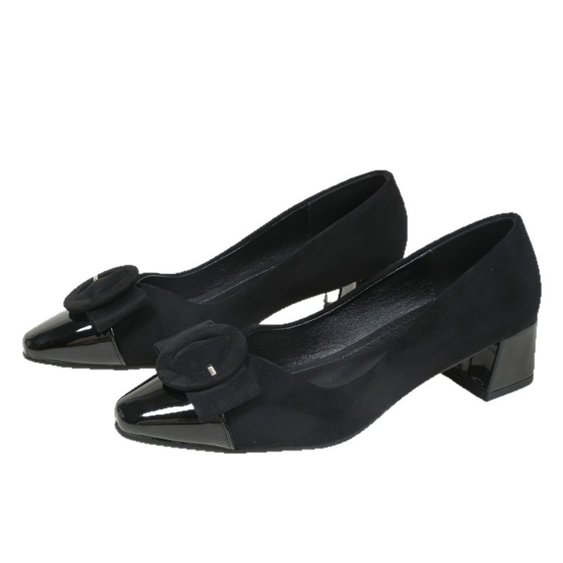 Mary Jane cipele sa četvrtastim vrhom, srednji potpetica 3–6 cm, PU gornji dio, debeli potpetica, bez vezivanja