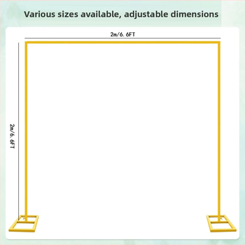 Kovová svadobná oblúková konštrukcia so štvorcovou základňou, nastaviteľný oblúk na balóniky, kartónové balenie, možnosť prispôsobenia