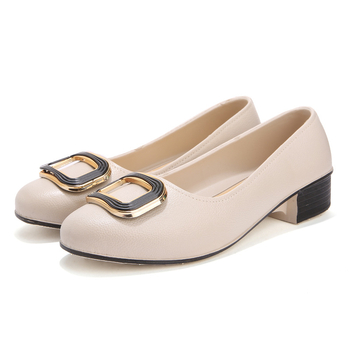 Női lapos cipő kerek orral, PVC felsőrész, PVC talp, alacsony boka, Goodyear talp