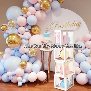LOVEBABY Priehľadný balónový box – Narodeninové pozadie a dekorácia na stenu pre detskú oslavu