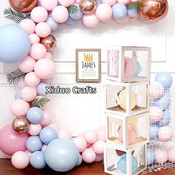 LOVEBABY Priehľadný balónový box – Narodeninové pozadie a dekorácia na stenu pre detskú oslavu