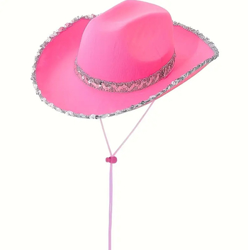 Kovbojská čiapka s lemom šatky na hlavu, látka, šitie, kód produktu GEEGHW5