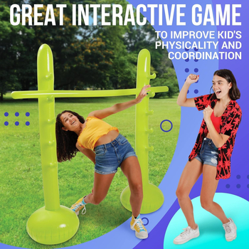 Nafukovacia tyč na vysoký skok - PVC, značka Xianli, určené pre vonkajší trávnik, vek 7-14 rokov